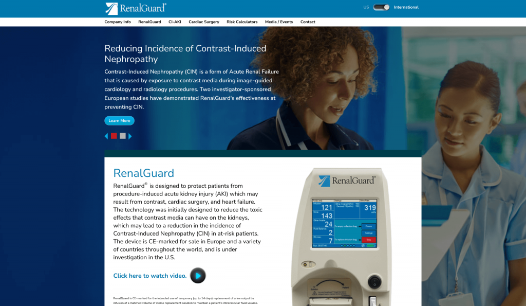 Web Development Healthcare Kidney Equipment Renal
